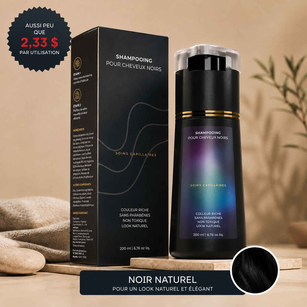 LUMORA -shampooing colorant instantané