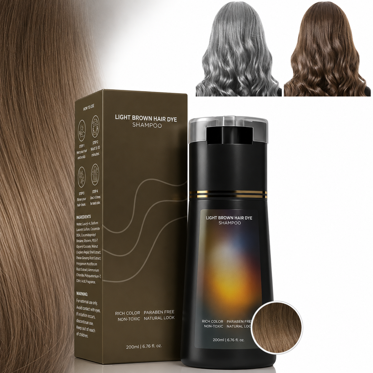 LUMORA -shampooing colorant instantané