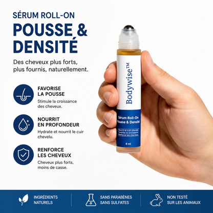 BodyWise™ — Sérum Roll-On Pour Cheveux Plus Denses & Forts