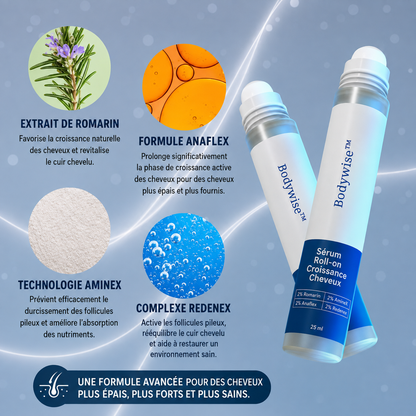BodyWise™ — Sérum Roll-On Pour Cheveux Plus Denses & Forts